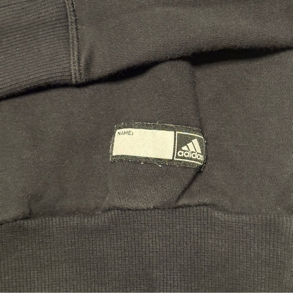 Adidas Junior’s Medium Black Hoodie with Multicolor Logo - Picture 2 of 11